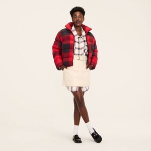 Woolrich - Women's Buffalo Check Puffer Jacket - Woolrich Red Red/Black